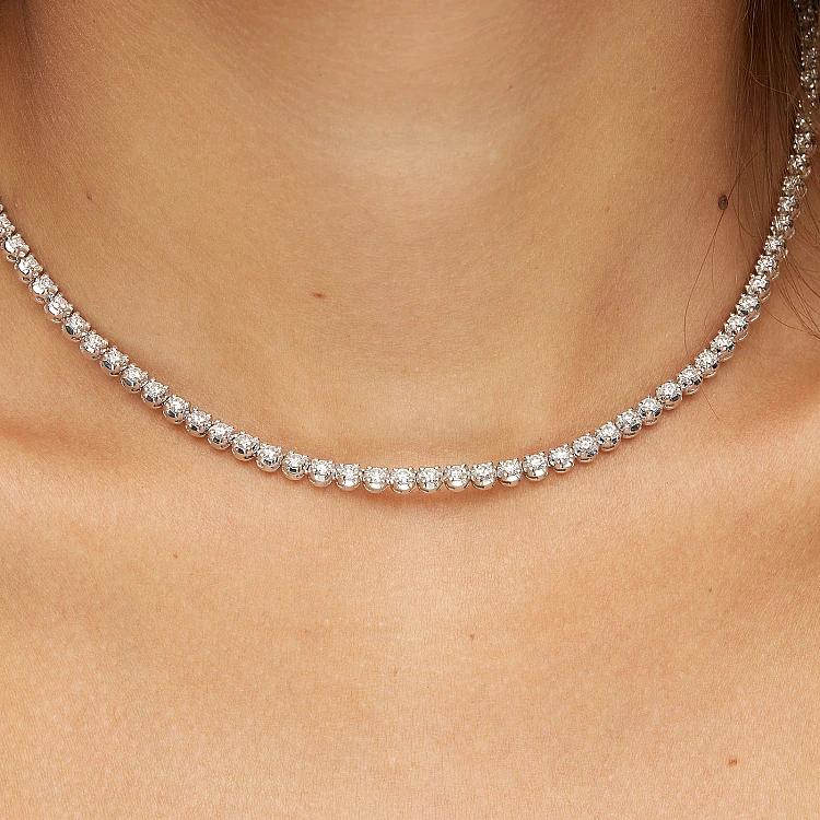 Collana Tennis in Oro e Diamanti col706