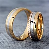 Eheringe v0181 in zwei Farben aus Gold oder Platin mit Diamanten
