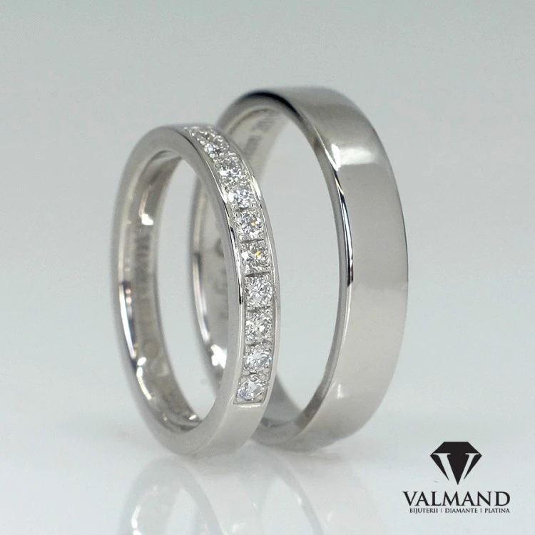 Fedi nuziali v067 in Oro o Platino con Diamanti