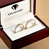 Eheringe v073.1 Zweifarbiges Gold mit Diamanten