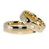 Eheringe v075 in Gold mit Diamanten