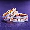 Eheringe v0761 aus zweifarbigem Gold und Diamanten