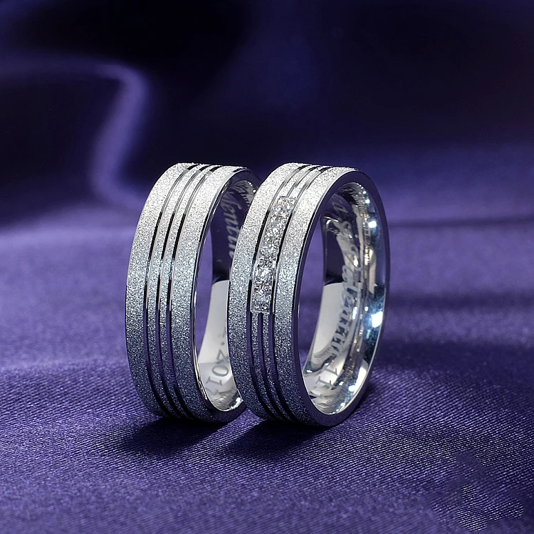 Eheringe v0761 aus zweifarbigem Gold und Diamanten