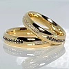 Eheringe v112 in Gold mit Diamanten