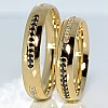 Eheringe v112 in Gold mit Diamanten