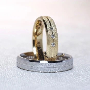 Fedi nuziali v1173 in Oro o Platino con Diamanti