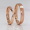 Wedding rings v1318 Vintage Gold or Platinum Hammer Finish