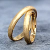 Anillos de boda de oro o platino con acabado mate hielo - modelo v134