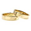 Anillos de boda clásicos de oro o platino - modelo v134