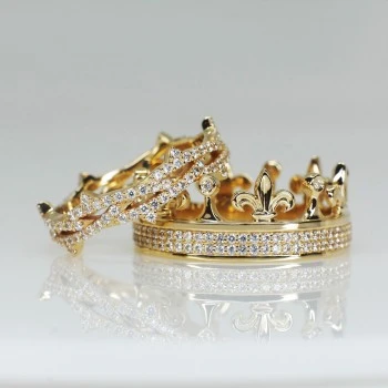 Fedi nuziali reali v1483 in oro o platino con diamanti