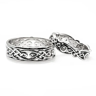 Fascia In Argento Con Nodo Celtico - Size 12 1/2 | Rings from Ireland