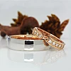 Vintage-Eheringe v1637 Verragio-Modell in Gold oder Platin mit Diamanten