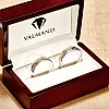 Anillos de boda de oro bicolor con diamantes incoloros - modelo v172.2