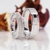 Custom v197.1 Gold or Platinum Wedding Rings with Diamonds