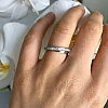 Tweekleurige trouwringen in goud of platina met natuurlijke diamanten v200
