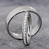 Wedding rings v230 in Gold or Platinum with Diamonds