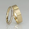 Wedding rings v230 in Gold or Platinum with Diamonds
