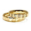 Chopard model wedding rings in Gold with colorless Diamonds v3819