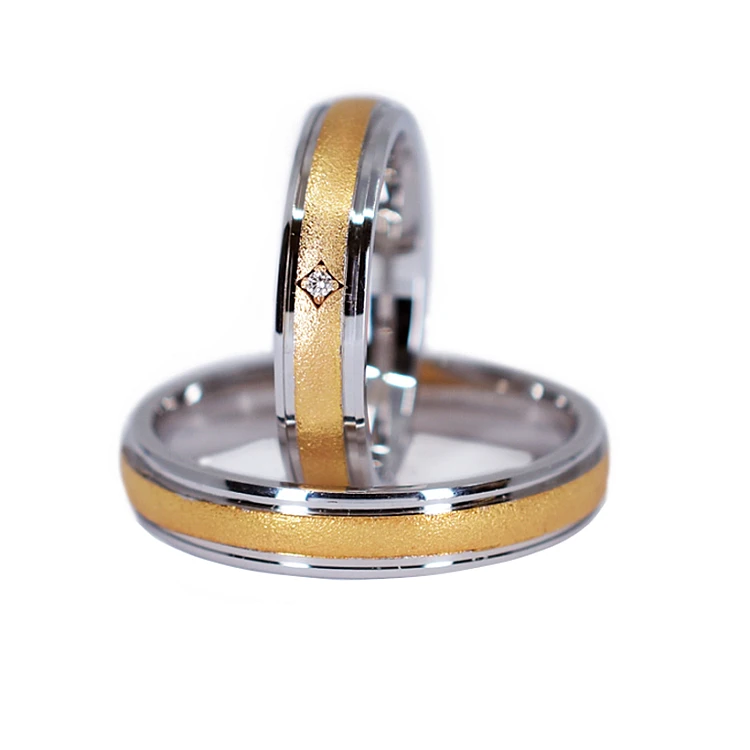 Fedi nuziali v523 in Oro o Platino con Diamante